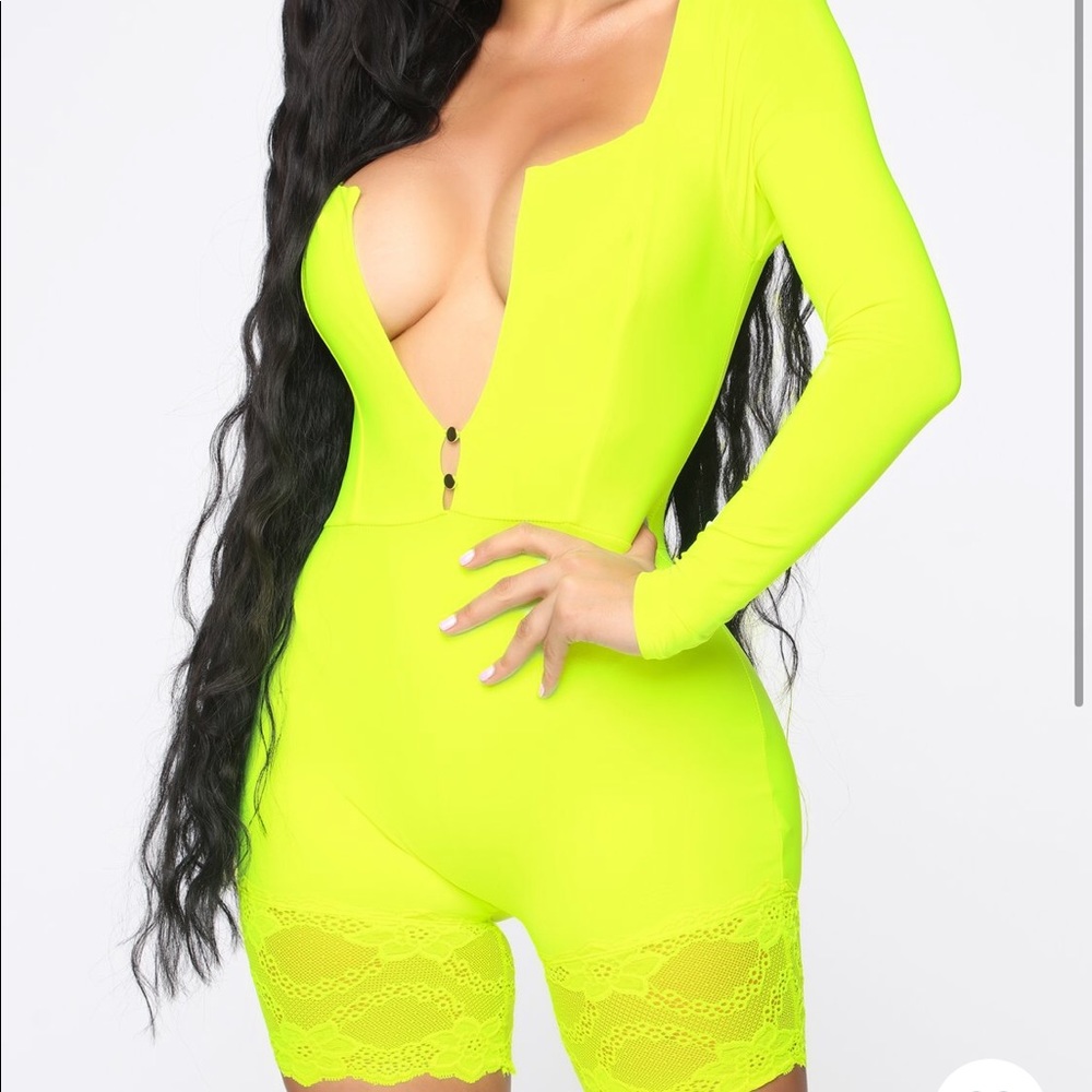 Fashion Nova Peria Lace Romper